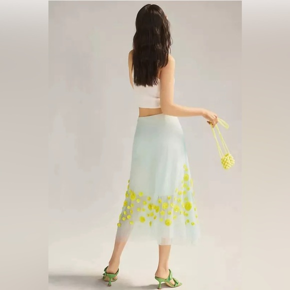 SOLD Exclusive for Anthropologie Pernille Rosenkilde A-Line Tulle Skirt 8 - Picture 3 of 8